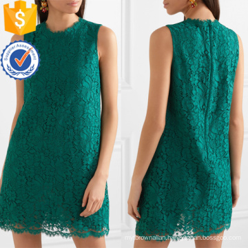 Graceful Green Lace Sleeveless Summer Mini Dress Manufacture Wholesale Fashion Women Apparel (TA0271D)